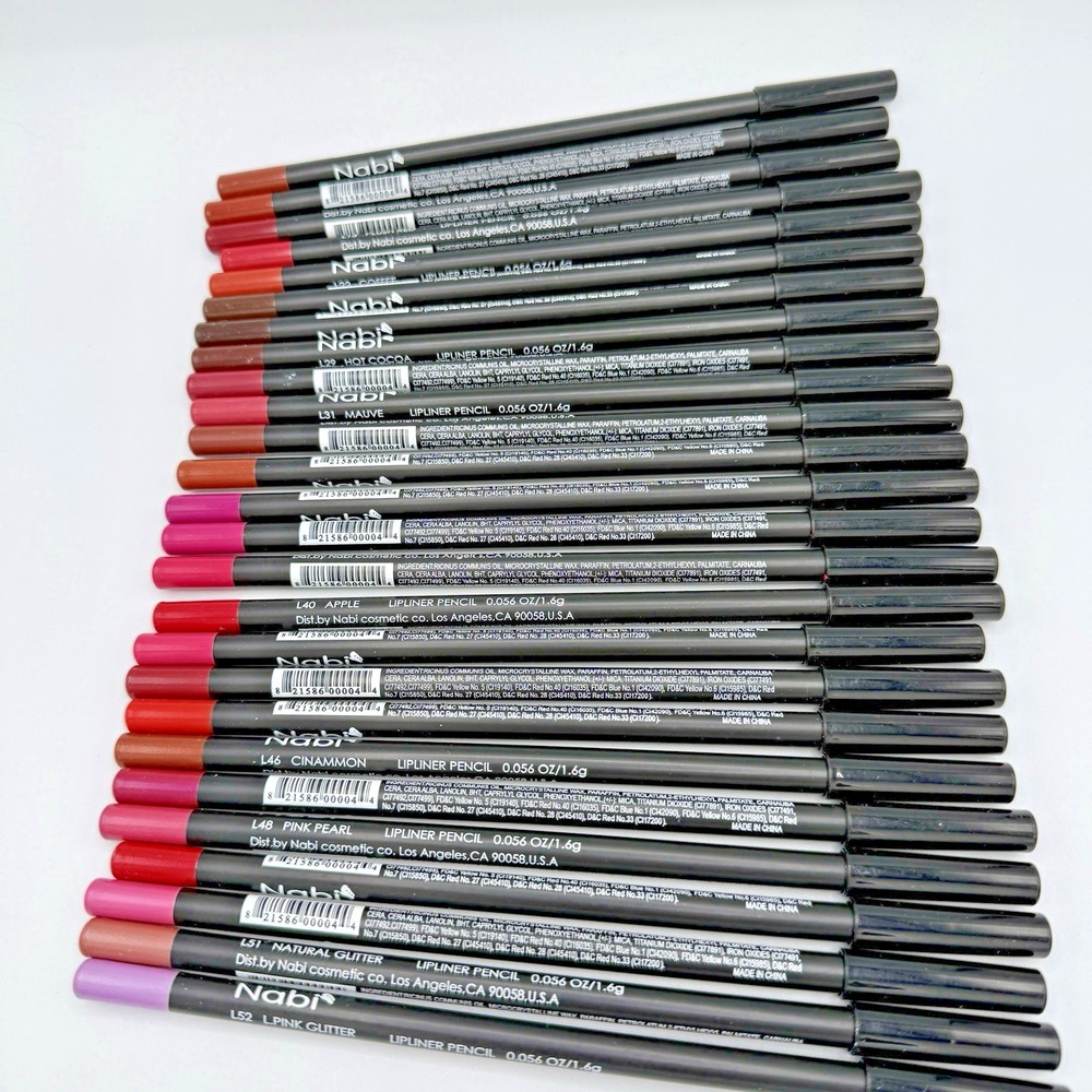 NABI 27 Colors Lip Liner Pencils Set Smooth Liner Various Colors 7.5" Long - Picture 3 of 6